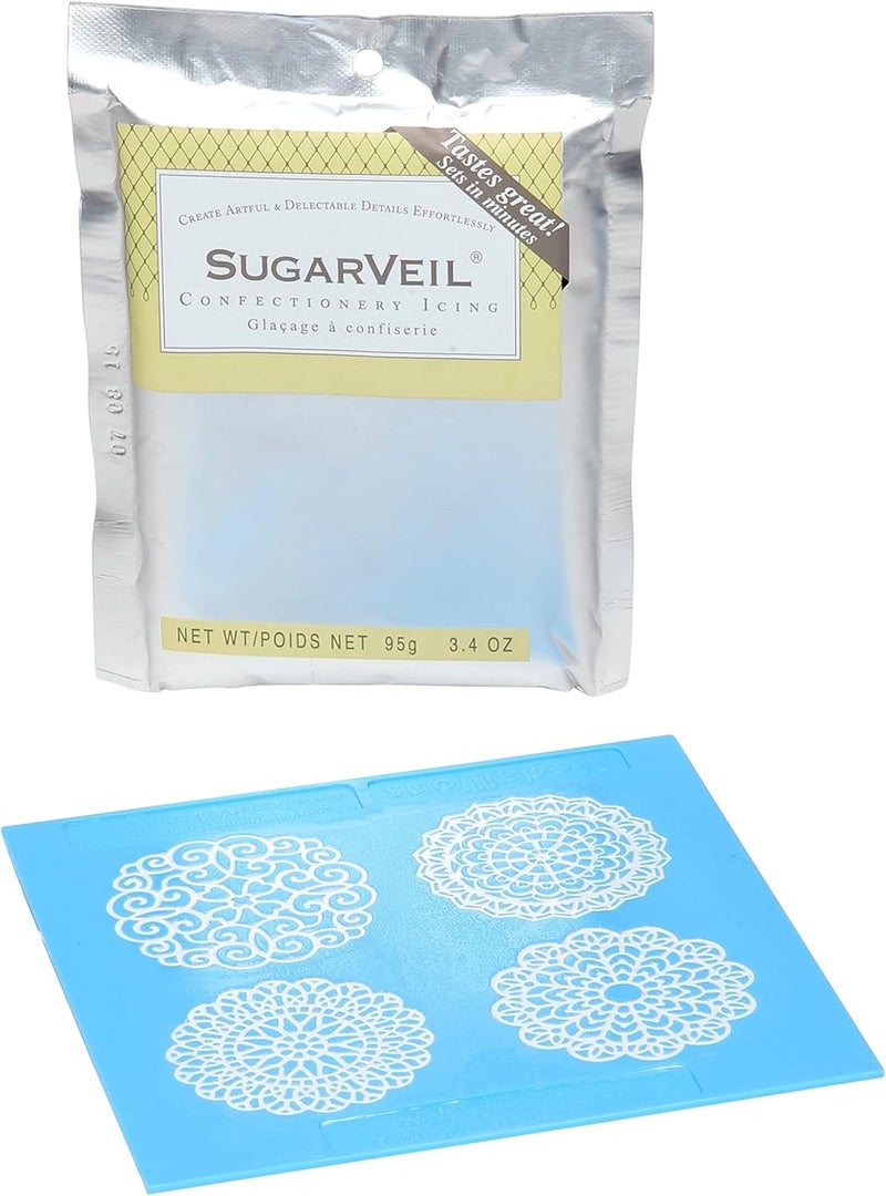 SugarVeil Medallion Topper Mat with Icing - Image 2